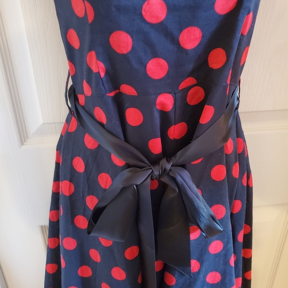 Polka dot halter dress pinup style 50's retro - Picture 3 of 6